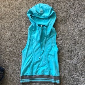 Teal hooded tank